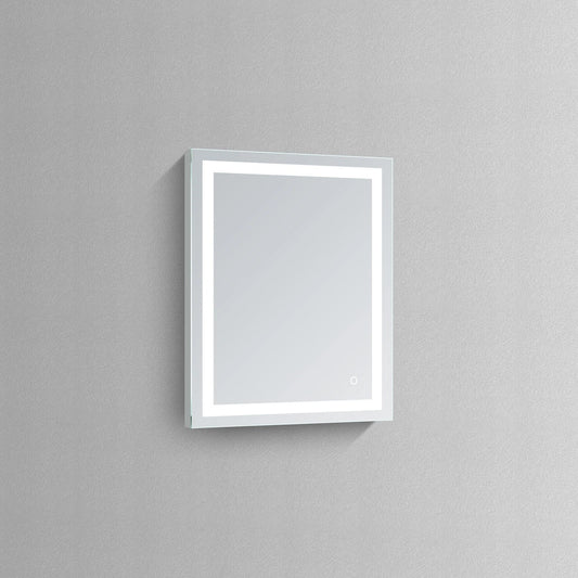 XANTHE LED ILLUMINATED VANITY SQUARE MIRROR - 30 x 24
