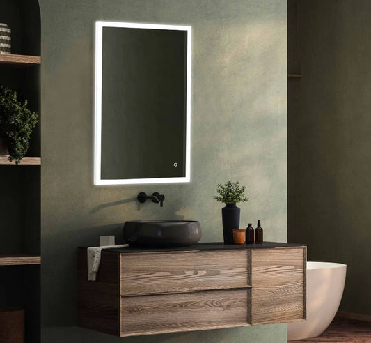 ORION LED ILLUMINATED VANITY RECTANGLE MIRROR - 48 x 28