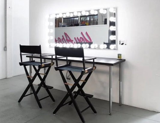 MIRA LED LIGHTED FULL-LENGTH HOLLYWOOD VANITY RECTANGLE MIRROR - 70 x 32