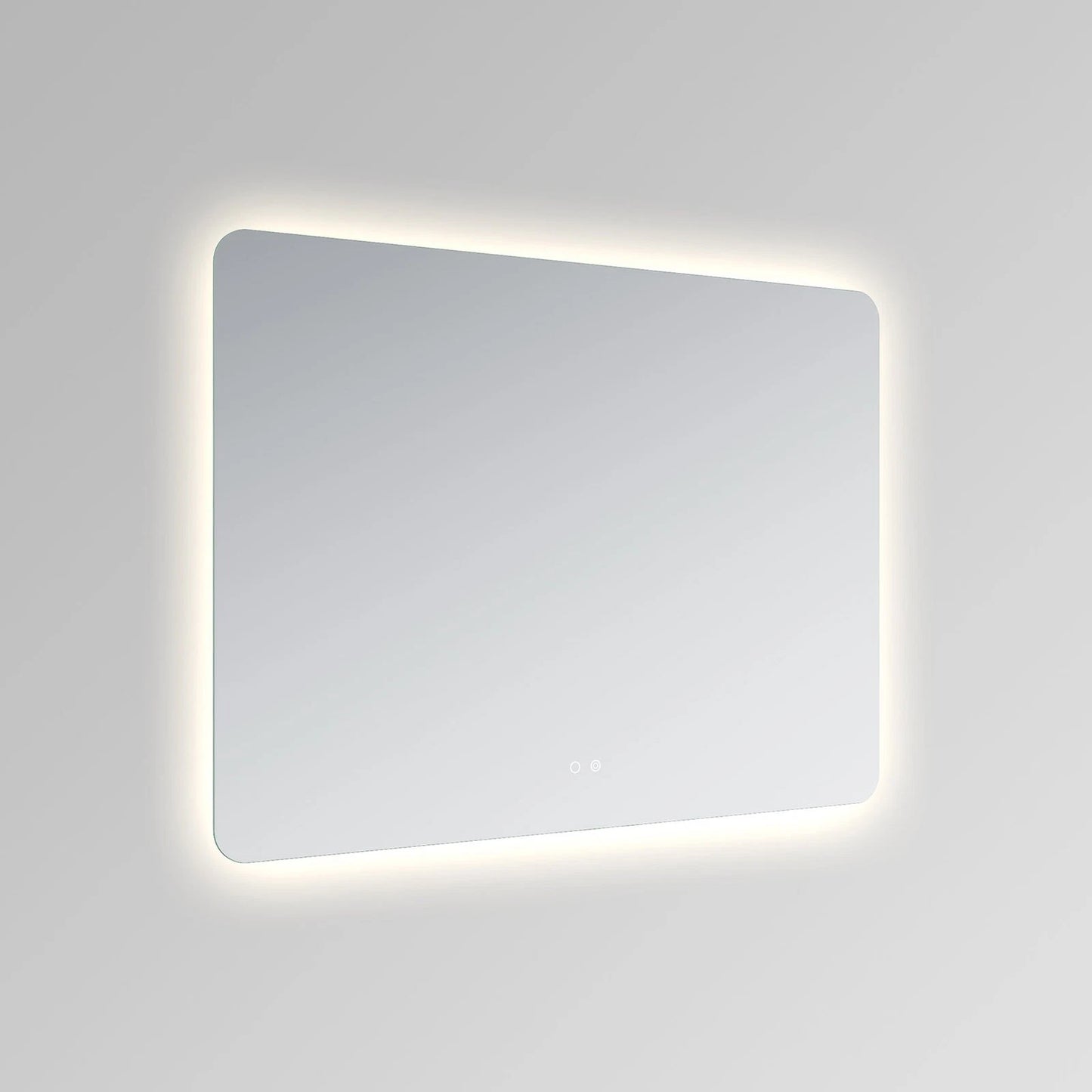 LUXOR ROUNDED CORNERS LED VANITY MIRROR; ADJUSTABLE TEMP. & BRIGHTNESS - 48 x 35