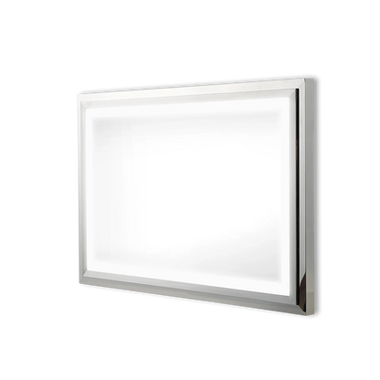 THETA LED LIGHTED BATHROOM VANITY SQUARE MIRROR - 48 x 28